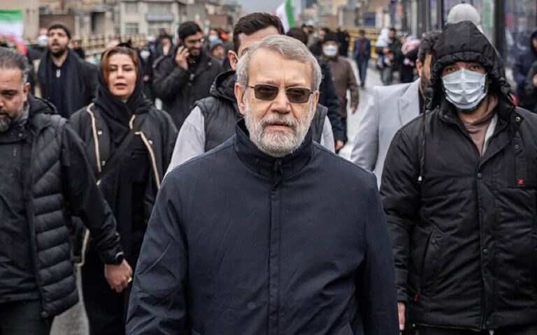 Ali Larijani pictured in Tehran as Israel claims he was killed in an overnight strike