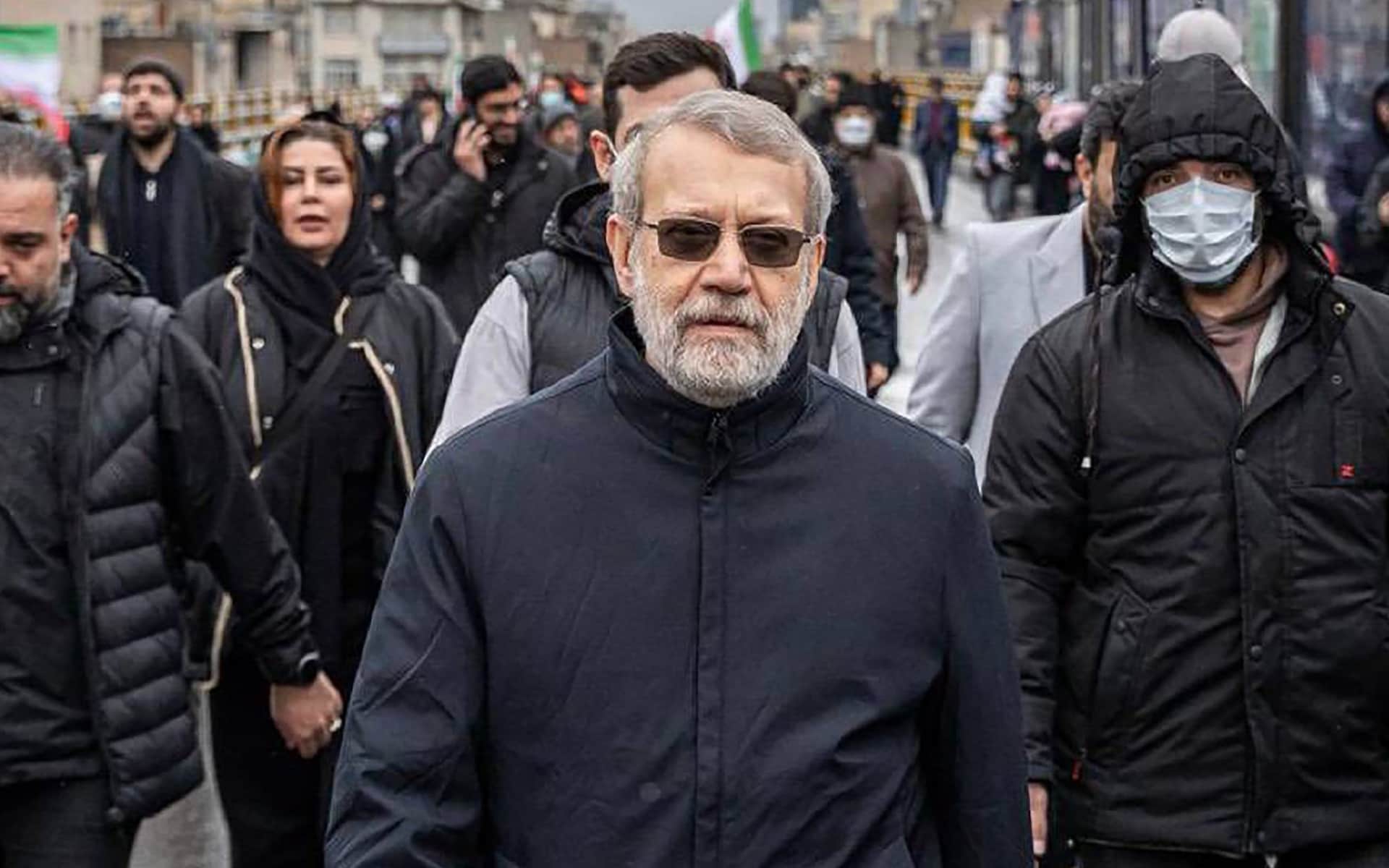 Ali Larijani pictured in Tehran as Israel claims he was killed in an overnight strike