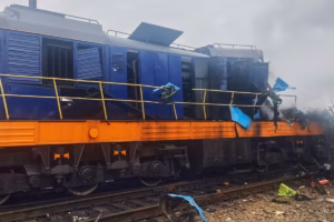 Russian Drone Strikes Train Moments After Boris Johnson's Diplomatic Convoy Clears Ukrainian Border Station